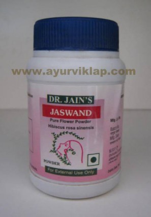 Dr.Jain's JASWAND POWDER, Hibiscus Rosa Sinensis, Pure Flower Powder, 50g, For Hair Growth